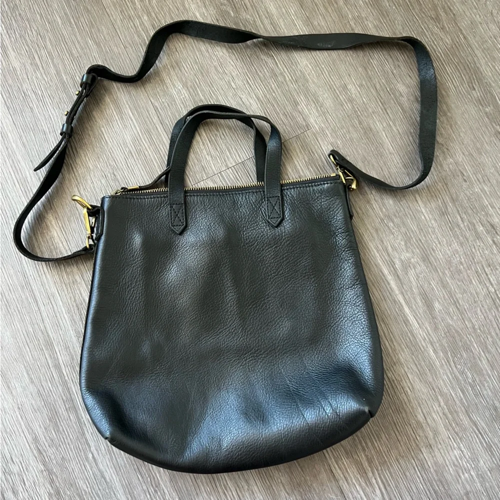 Madewell The Transport Crossbody Leather Bag in Black One Size - Picture 4 of 13